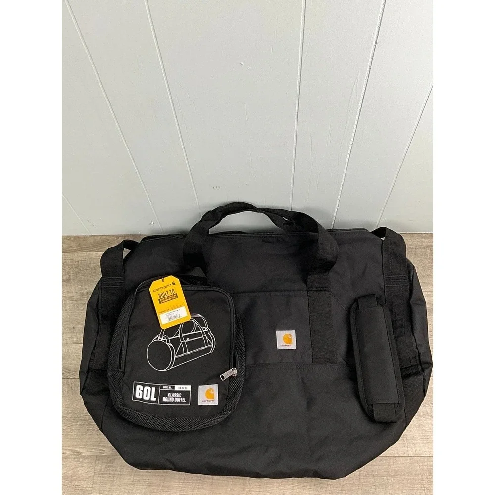 Carhartt Classic 60L Round Duffel Bag Utility Pouch Heavy-Duty Water-Resistant